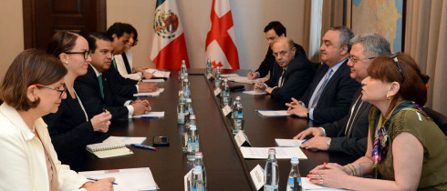 The meeting of the Speaker, Mr. David Usupashvili with the Committee of Foreign Relations of the Congress of the United Mexican States