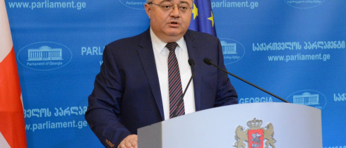 The Press-Conference by Mr. David Usupashvili