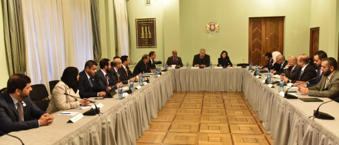 სერგი კაპანაძე არაბთა გაერთიანებული საემიროების ეროვნული თავდაცვის კოლეჯის დელეგაციას შეხვდა